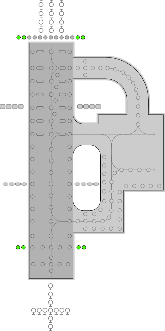 Fixture position on runway